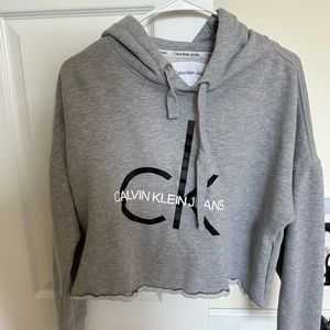 Cropped CK hoodie